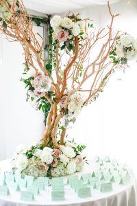Mary & Galen Wedding - Manzanita Card Table - The Hudson Hotel NYC - Photography by Jac and Thom