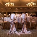 Danielle & Noah Wedding - Cold Spring Country Club NY - Bride & Groom Chair Details -Photography by Brett Matthews