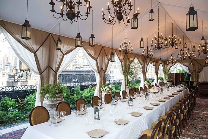 The Nomad Rooftop - New York City - The Nomad Hotel - 12 Stories Up - Engagement Party Venue Ideas - via BizBash.com
