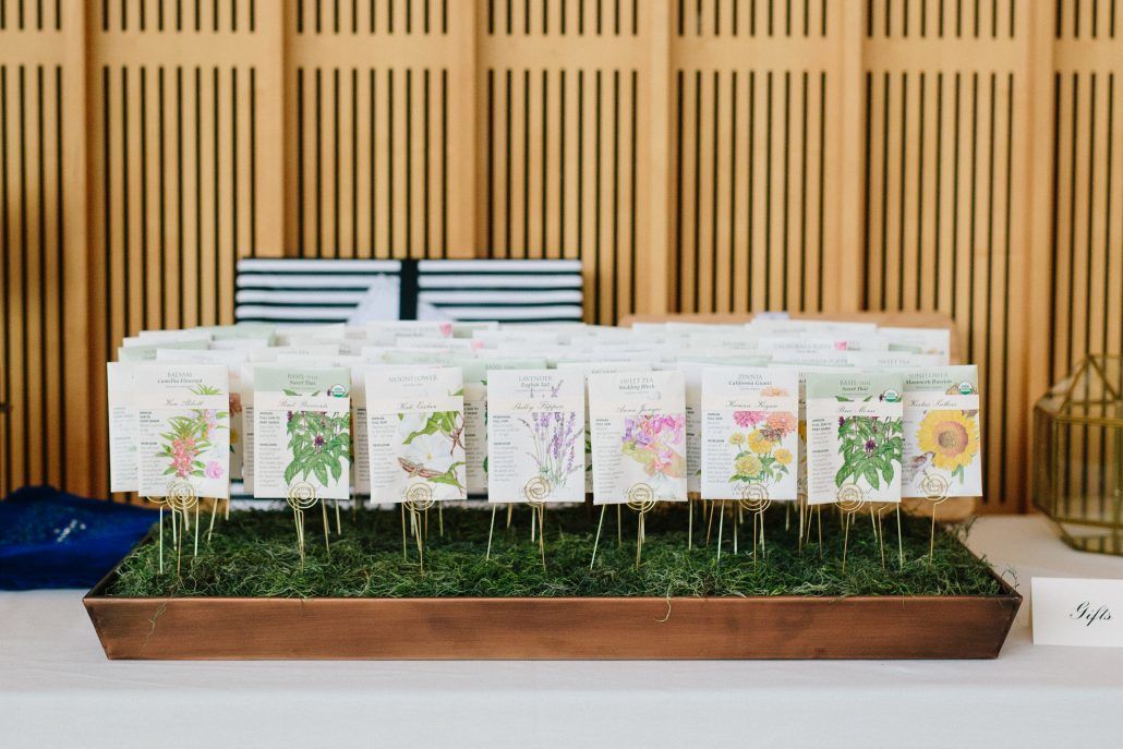 Cammie & Peter Wedding - Wedding Favors - Flower Seed Packets - Brooklyn Botanic Garden - Photography by Nicki Sebastian