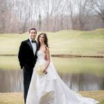 Danielle & Noah Wedding - Cold Spring Country Club NY - Bride & Groom - Rose Bouquet -Photography by Brett Matthews