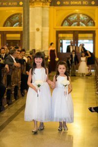 Julie & Matthew - Tibet Rose Flower Girl Bouquet - Manhattan Penthouse - by Jayd Jackson Photography