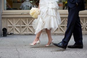 Lisa & Scott - Gardenia Cream Rose Bouquet - Gotham Hall - Natural Expressions (22)
