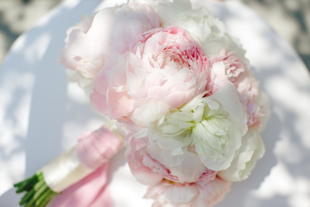 Mary and Galen - Blush White Peony Bouquet - The Hudson Hotel - Jacquelyne Pierson Weddings