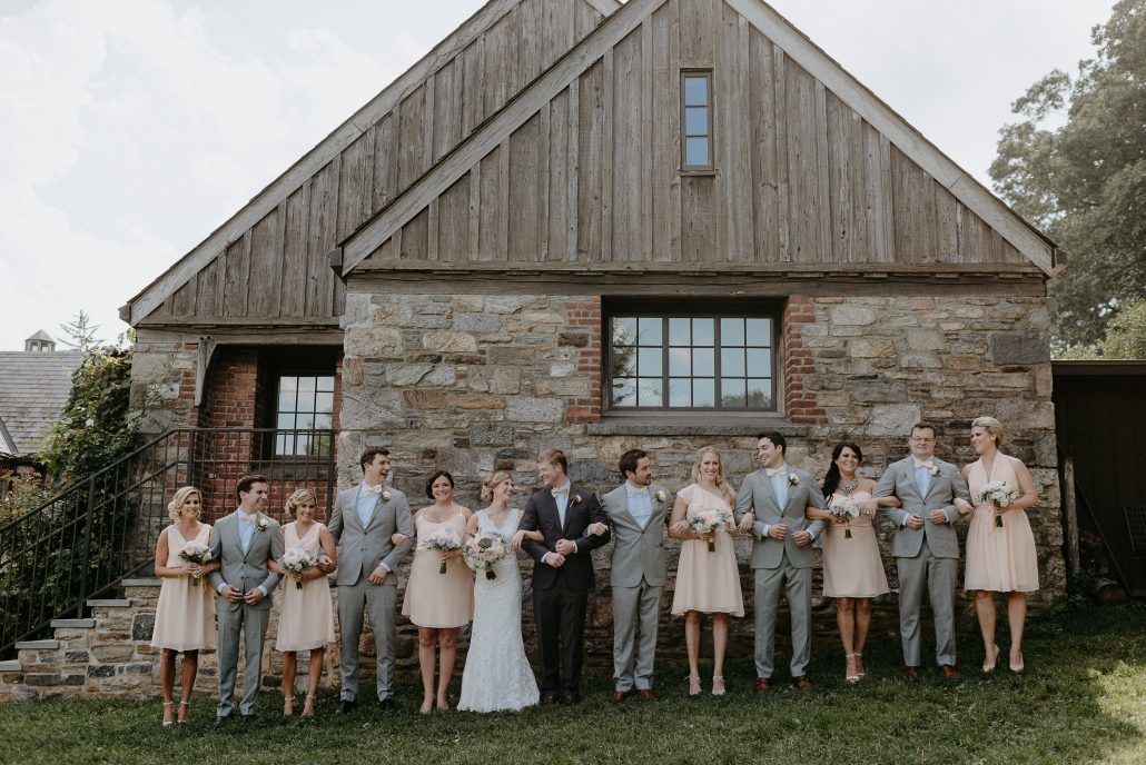 Stephanie & Mike Wedding - Bridal and Groom Party - Blue Hill at Stone Barns - Photography by Golden Hour Studio