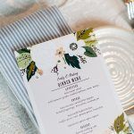 Emily & Daring Wedding - Dinner Menu - Battello - Photography by Casey Fatchett
