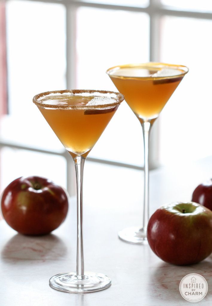 Caramel Apple Martini - via inspiredbycharm.com
