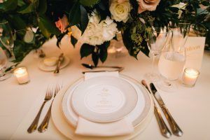 Jen & Adam Wedding - Table Setting - New York Botanical Garden - Photography by Joseph Lin