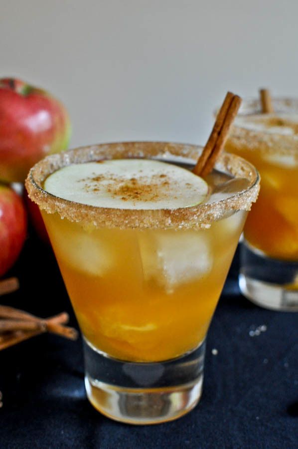 Apple Cider Margarita - via howsweeteats.com
