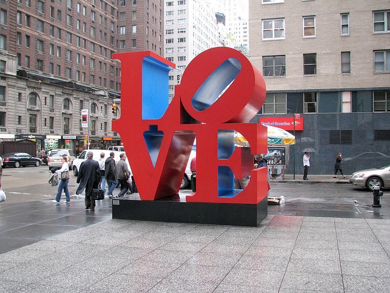 LOVE - Robert Indiana - via wikipedia.org