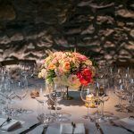 Lauren and Jordan Wedding - Low Centerpiece - Blue Hill at Stone Barns NY - Photography by Craig Paulson