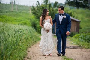 Lauren and Jordan Wedding - Peony Bridal Bouquet and Boutonniere - Blue Hill at Stone Barns NY - by Craig Paulson - 0446