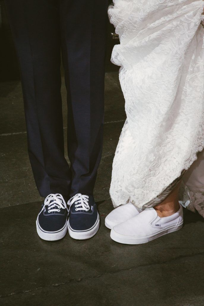 Christina & Derek Wedding - Bride and Groom Vans - The Foundry LIC - Kevin Markland Photography