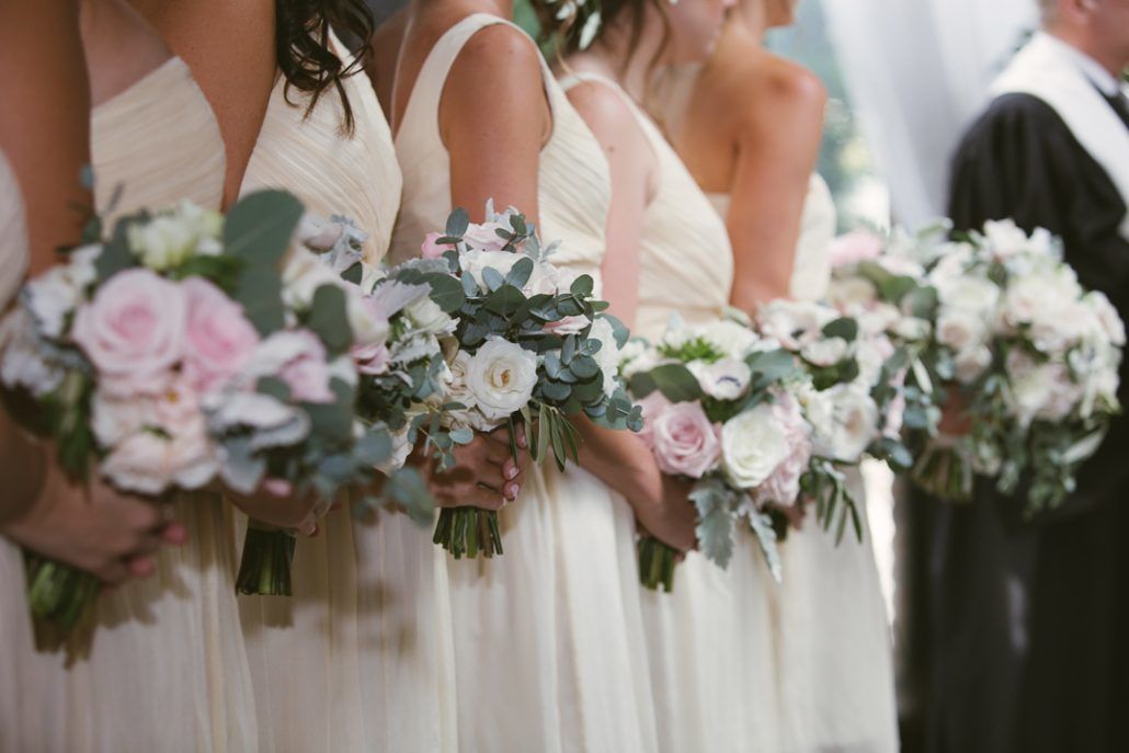 Christina & Derek Wedding - Bridesmaids Bouquets - The Foundry LIC - Kevin Markland Photography