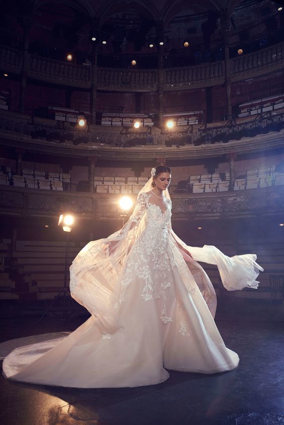 Elie Saab - Wedding Gown - Bridal Fall 2018 Collection - via vogue.com