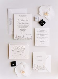 Jessica & Brian Wedding - Invitation Suite and Rings - Battery Gardens NYC - by Rebecca Yale - 003