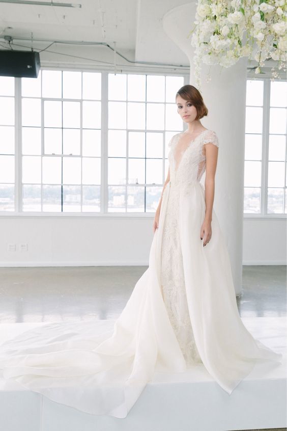 Marchesa - Wedding Dress - Bridal Fall 2018 Collection - via vogue.com