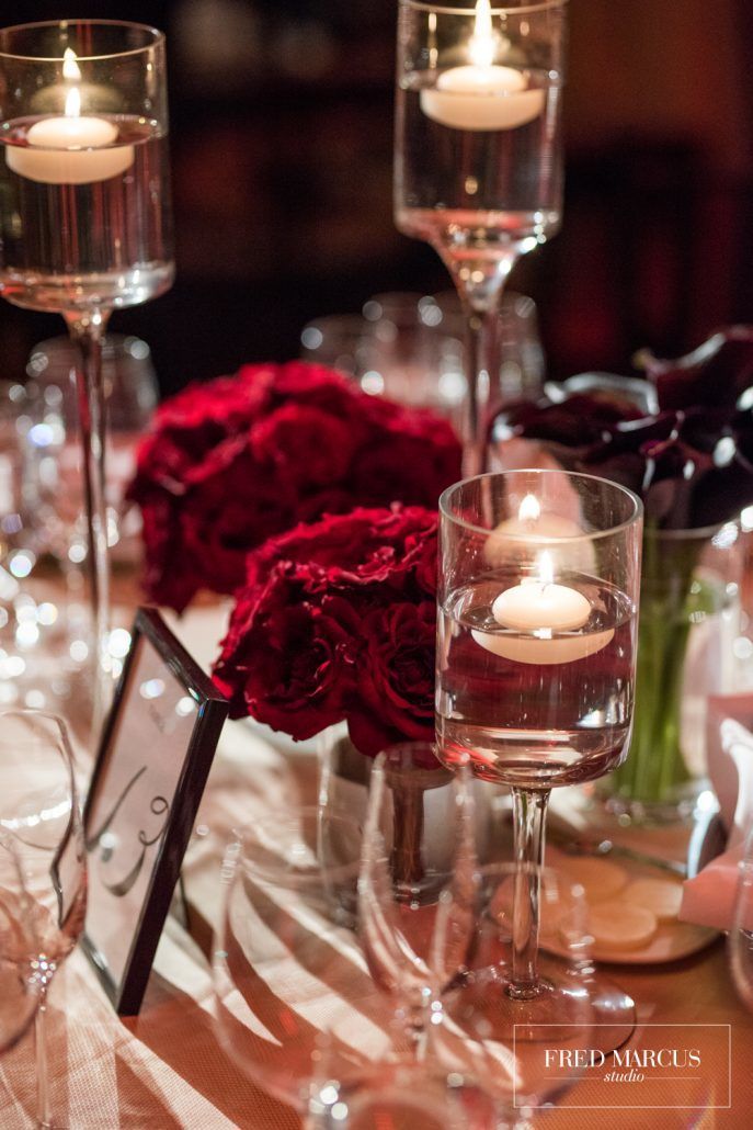 Marianna and Peter Wedding - Low Centerpiece - Mandarin Oriental New York - by Fred Marcus Studio