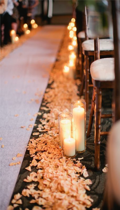 Candlelit Aisle - via weddingbee.com