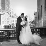 Sophia & Sam Wedding - Bride and Groom - Tribeca 360 NYC - by Shira Weinberger