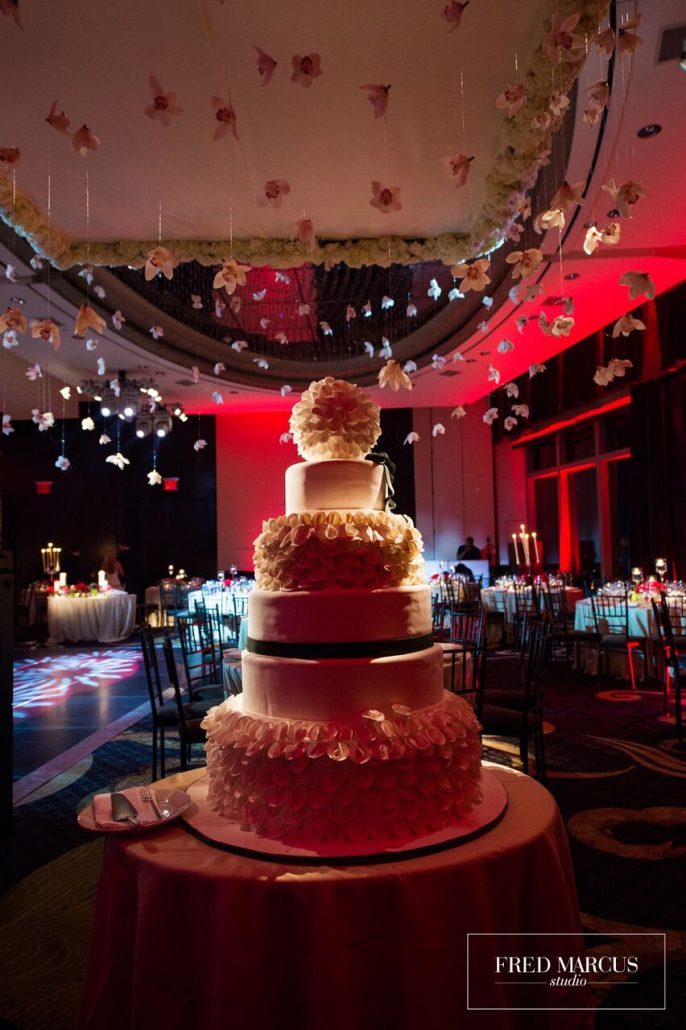 Marianna and Peter Wedding - Wedding Cake - Mandarin Oriental New York - by Fred Marcus Studio