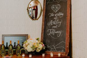 Ashley & Tiffany Wedding - Welcome Sign - Green Building Brooklyn - by Amber Gress - 0440