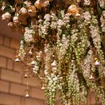 Ina & Kevin Wedding - Hanging Rose and Delphinium Chandelier - The Park Hyatt NYC - Christian Oth Studio