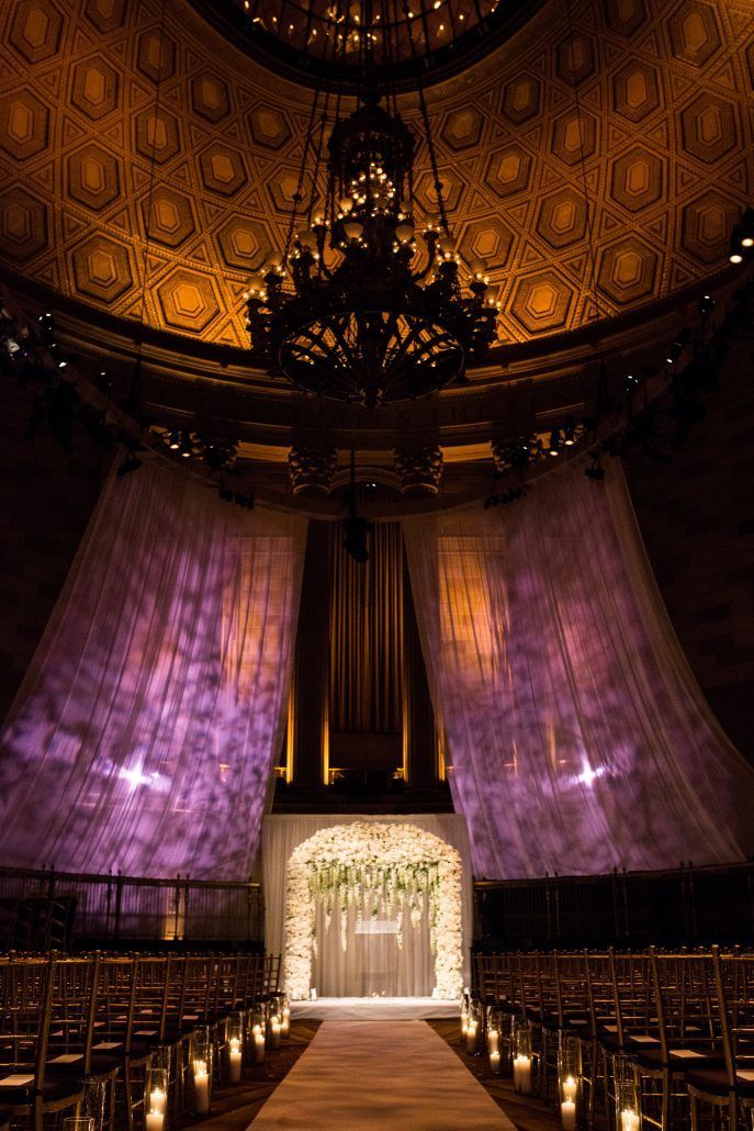 Sunita & Daren Wedding - Ceremony Arch - Gotham Hall NYC - by Kirra Cheers Photography