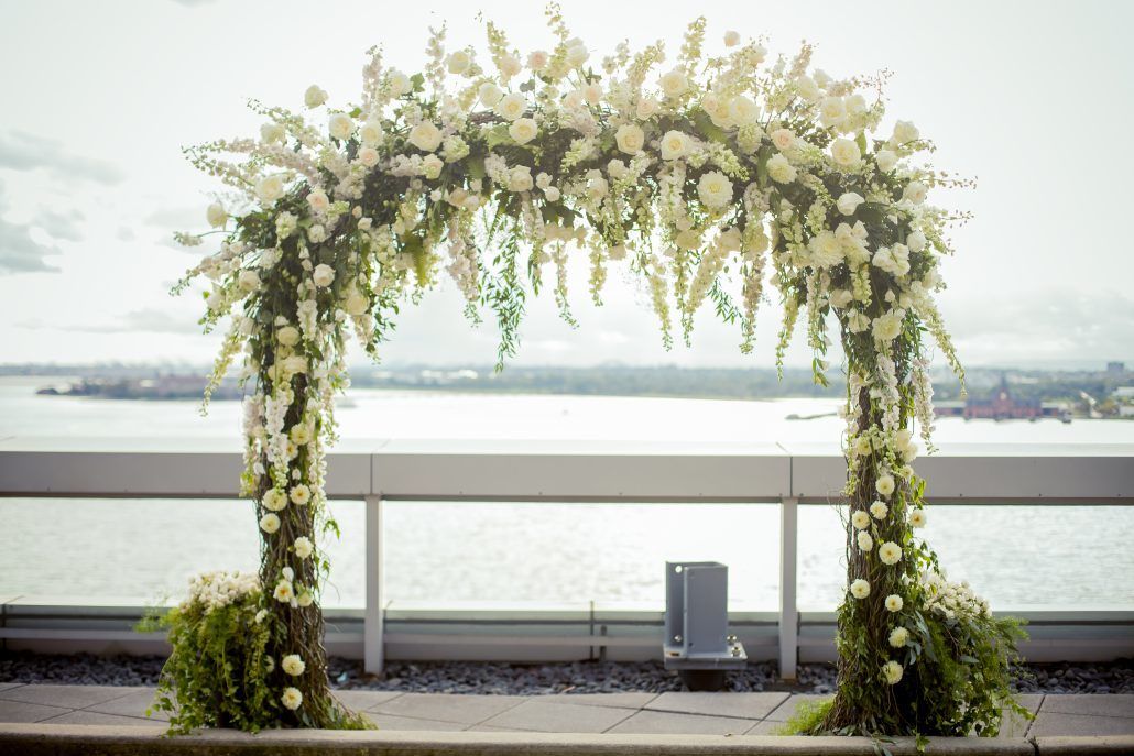 Yue & Junji Wedding - Arch - Ritz Carlton Battery Park - ISO Frame Studio