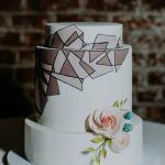 Ashley & Tiffany Wedding - Wedding Cake by Nine Cakes - Green Building Brooklyn - by Amber Gress