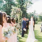 Kate & Chase Wedding - Ceremony - Mansion at Natirar - by Sally Pinera
