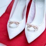 Madalyn & Jonathan Wedding - Brides Shoes - Guastavino's - by Joshua Zuckerman