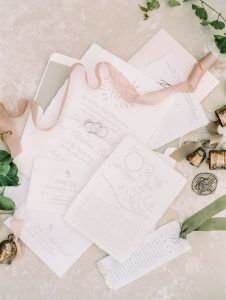 Kate & Chase Wedding - Wedding Invitations - Mansion at Natirar - by Sally Pinera