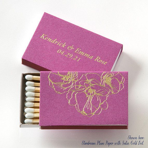 Personalized Wedding Match Box - via Picture Perfect Paper on etsy.com
