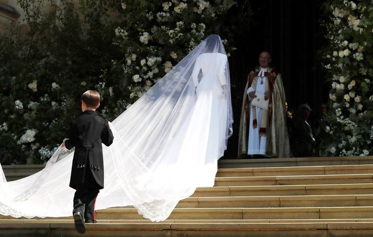 Meghan Markle Royal Wedding Veil - via cosmopolitan.com