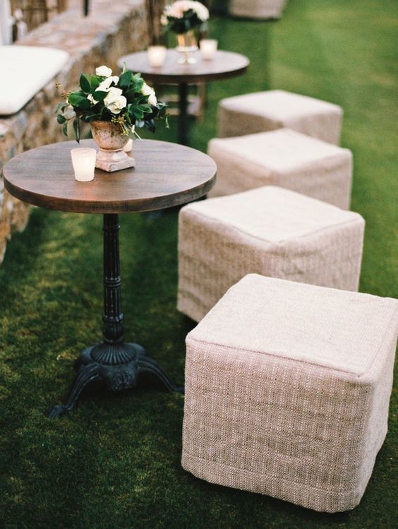 wedding cocktail hour lounge seating - via pinterest.com