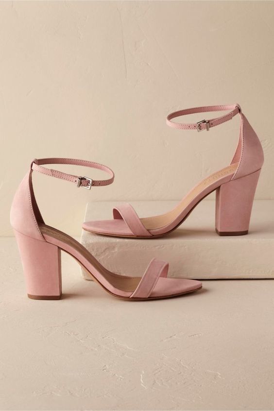 Pink Mid Heel - via bridalmusings.com