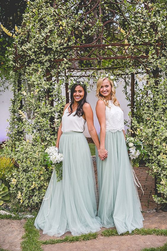 bridesmaids separates - via boho-weddings.com